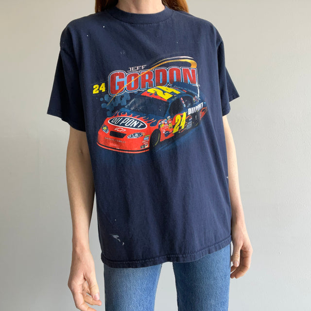 2005 (almost vintage) Jeff Gordon Paint Stained NASCAR T-Shirt