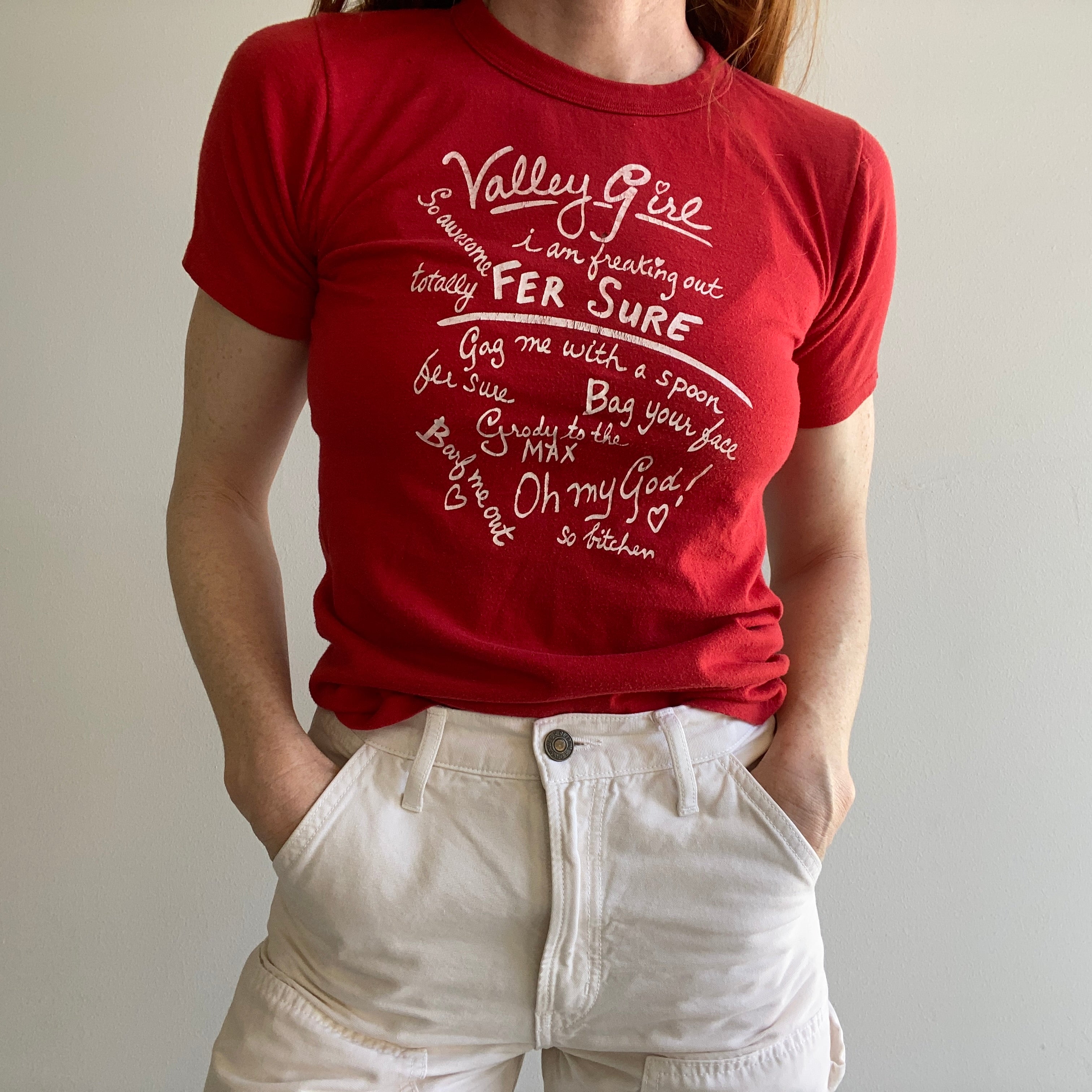 1980s Valley Girl Slang Tee - Shout Out To The 818!!