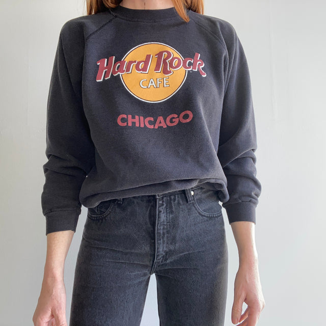 Sweat-shirt Hard Rock Cafe Chicago des années 1980 par Hanes