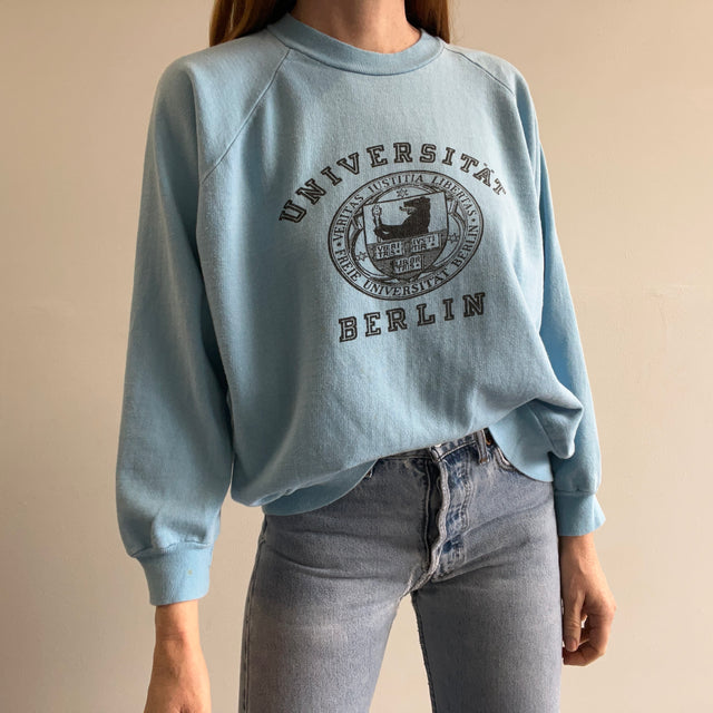 Sweat-shirt en coton de l'Université de Berlin des années 1970 - Dreamboat Feel