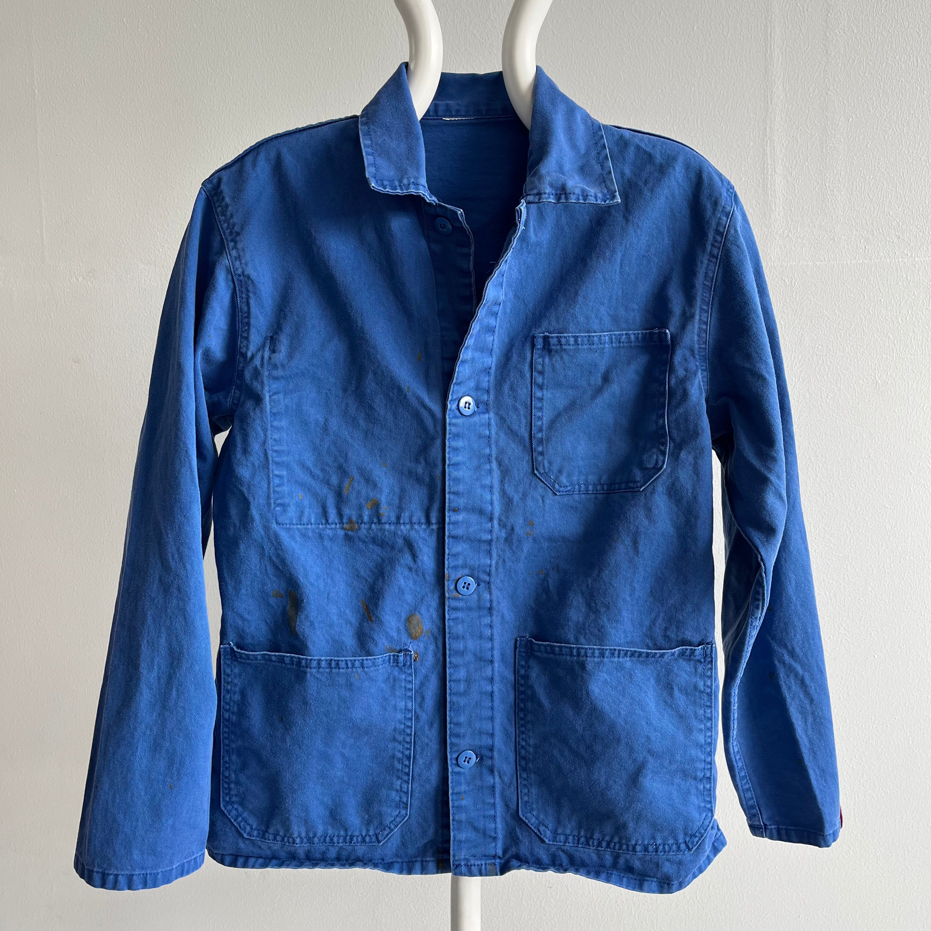 1990s Cotton French Chore Coat - Nicely Stained