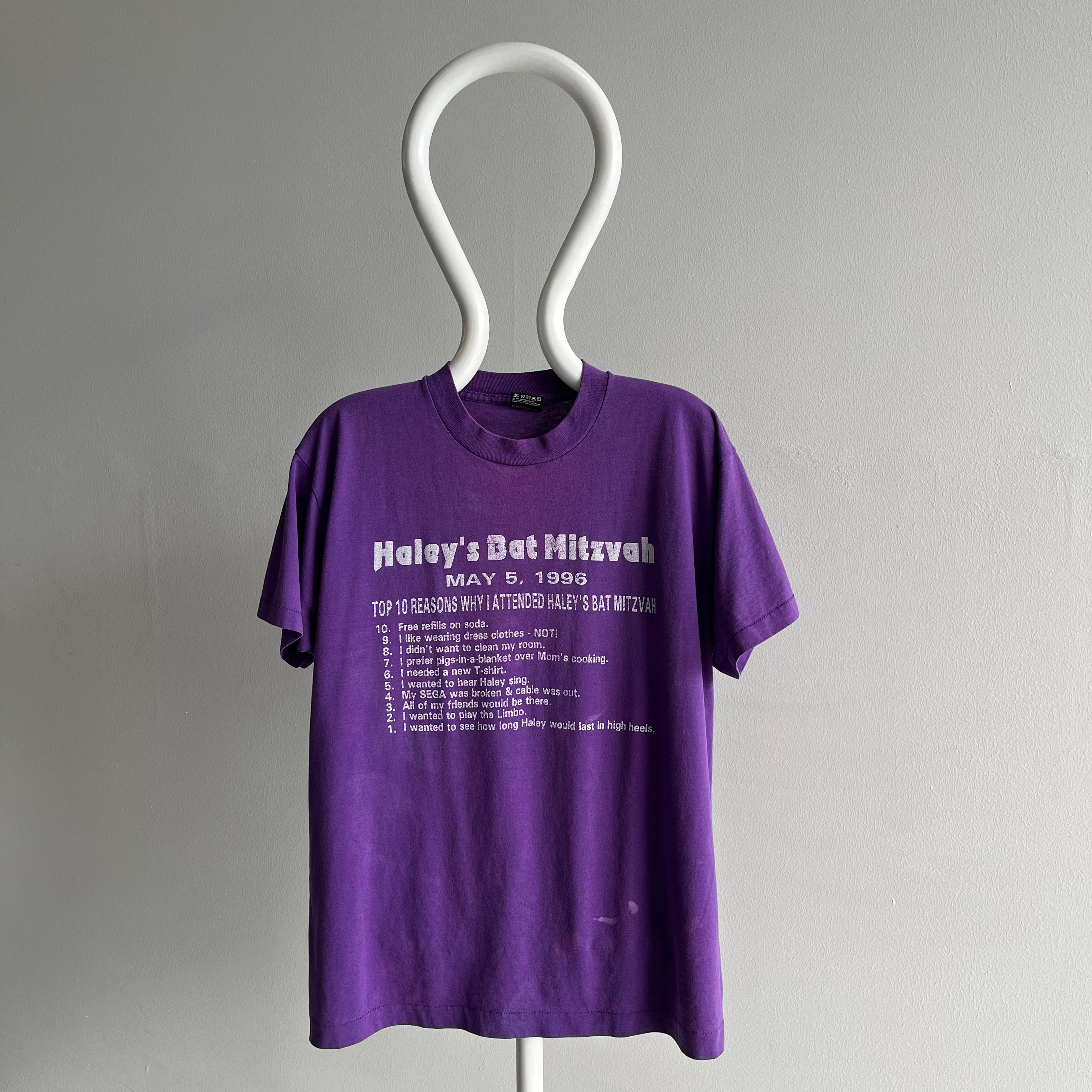 1996 Haley's Bat-Mitzvah T-Shirt...