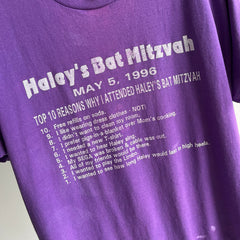 1996 Haley's Bat-Mitzvah T-Shirt...