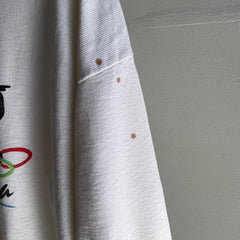 1992 Barcelona Olympic Sweatshirt - Made in Spain - Staining