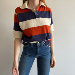 1970s Kings Road Striped Polo T-Shirt