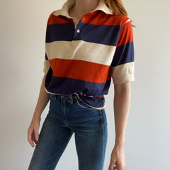 1970s Kings Road Striped Polo T-Shirt