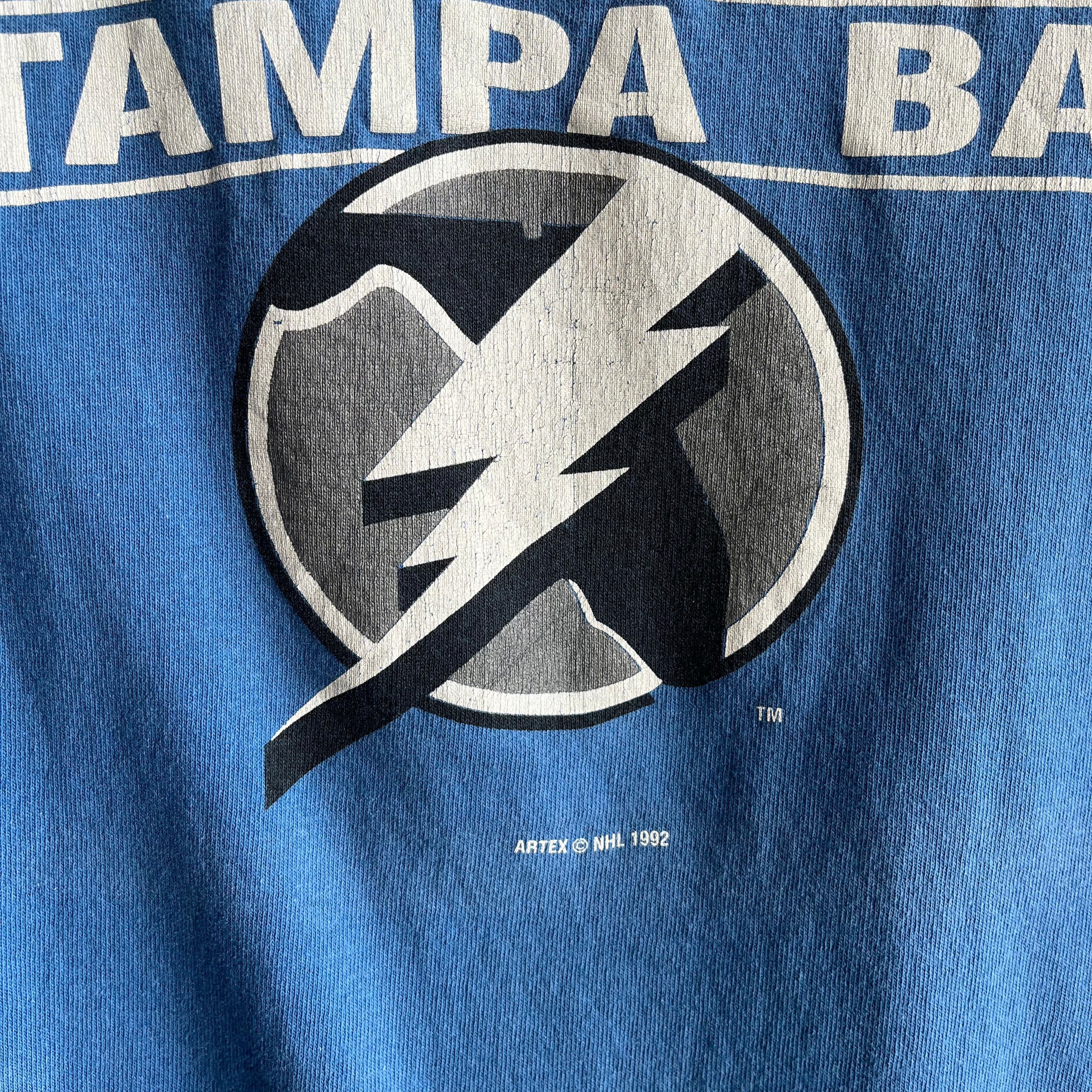 Vintage Tampa Bay Lightning Logo T shirt