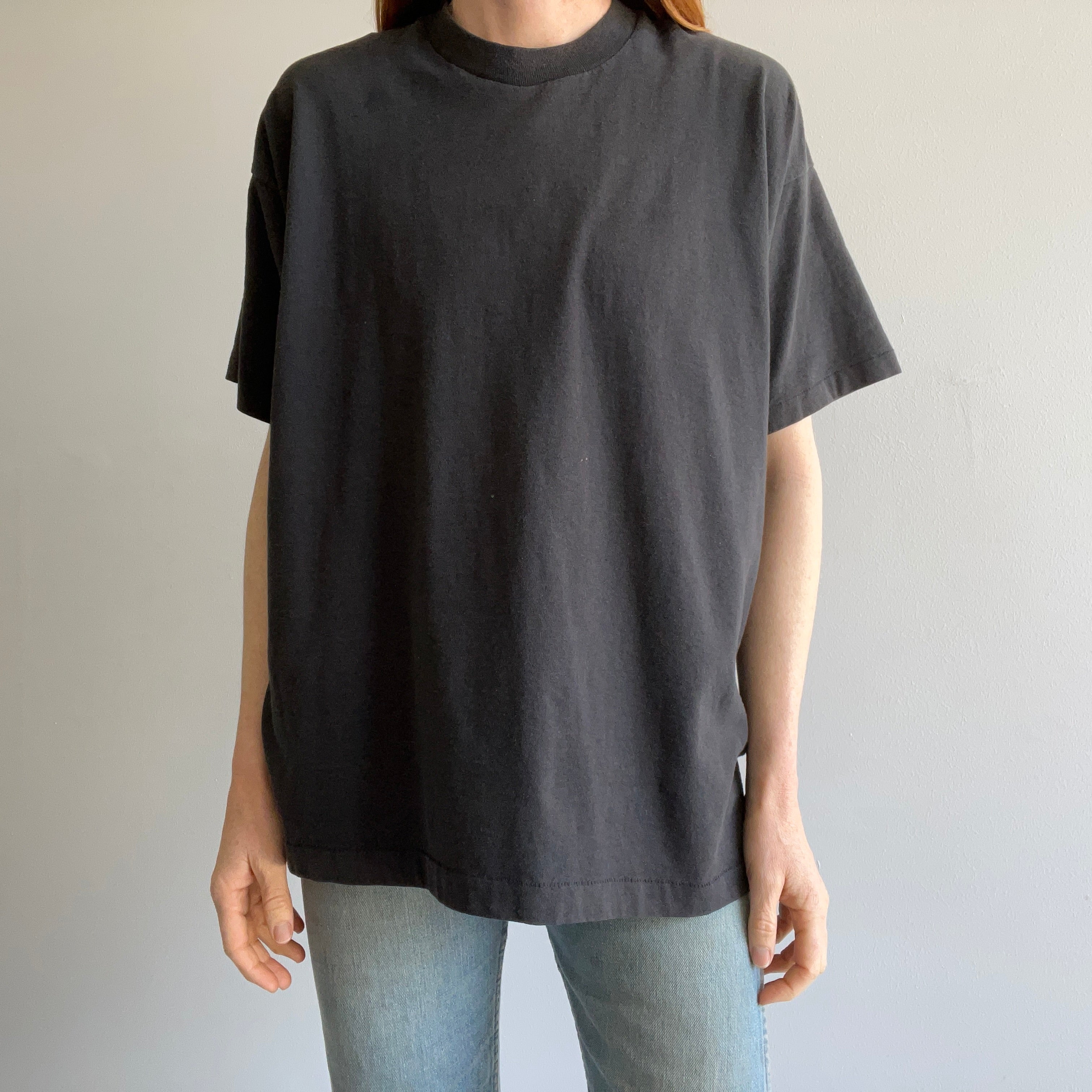 1990s FOTL Faded Blank Black T-Shirt