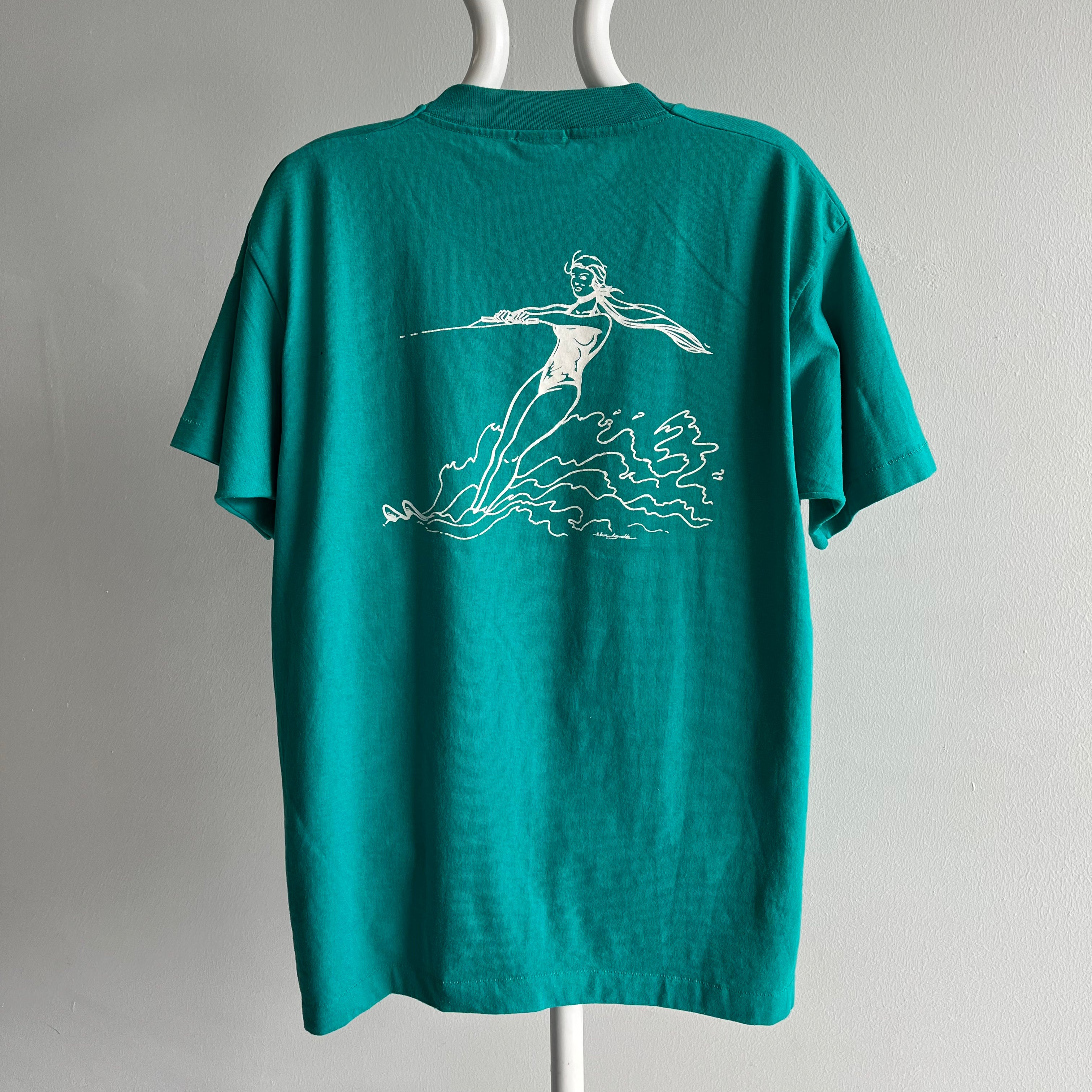 1980/90s Salcha Marine, Alaska Tourist T-Shirt - The Backside!