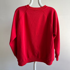 1980/90s Hanes Her Way Blank Red Slouchy Raglan