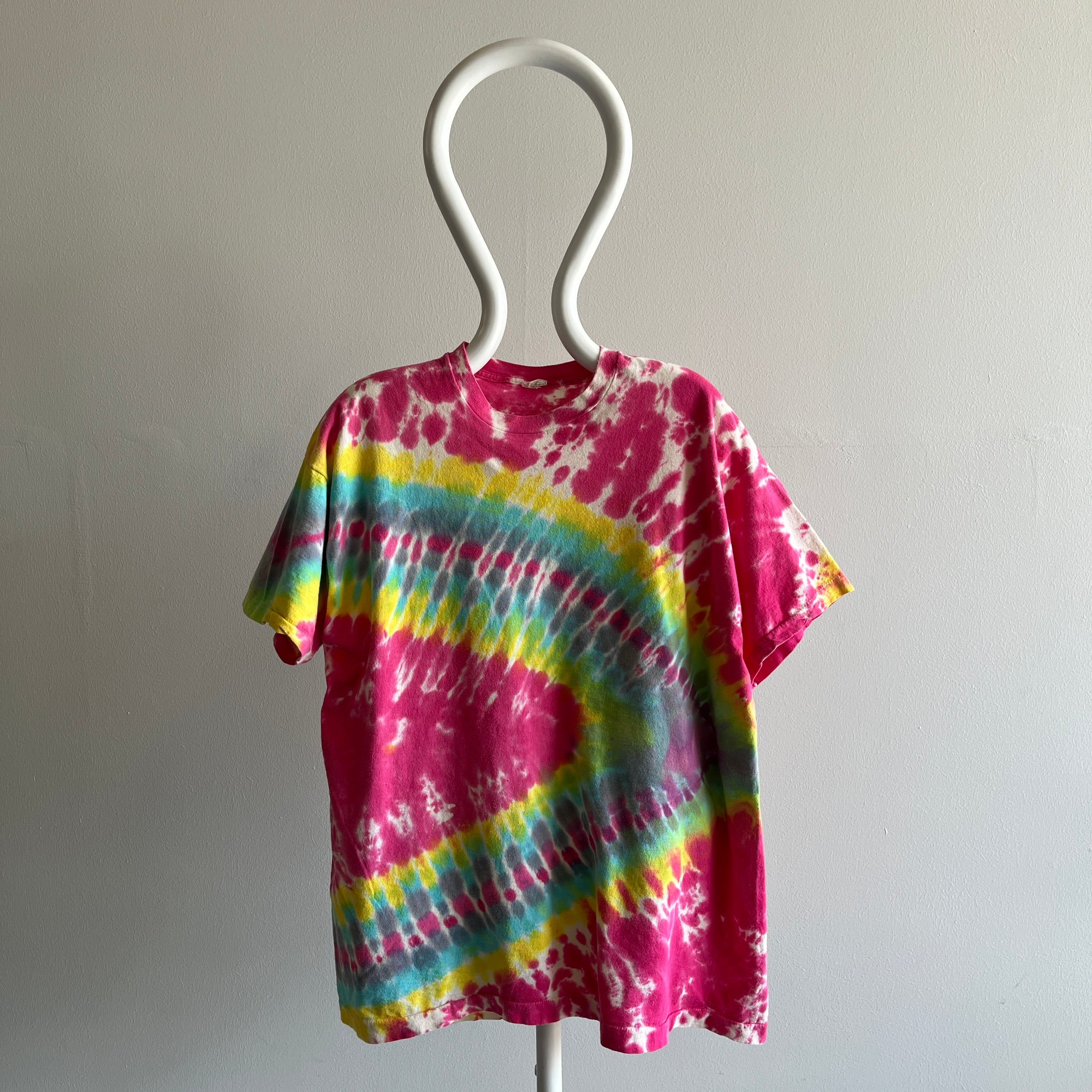 T-shirt 1980s Super Soft Screen Stars Larger Cotton Tie Dye