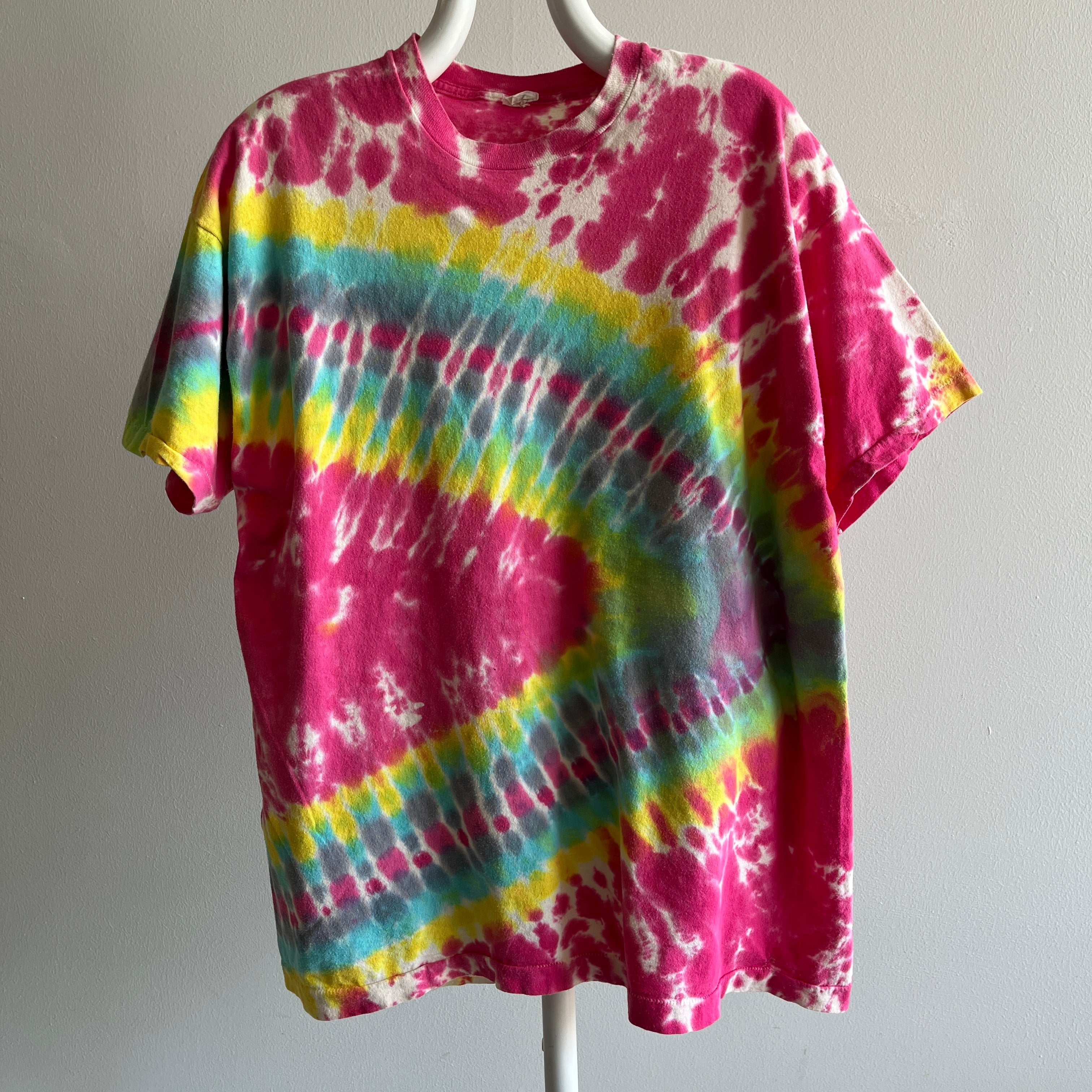 1980s Super Soft Screen Stars Larger Cotton Tie Dye T-Shirt