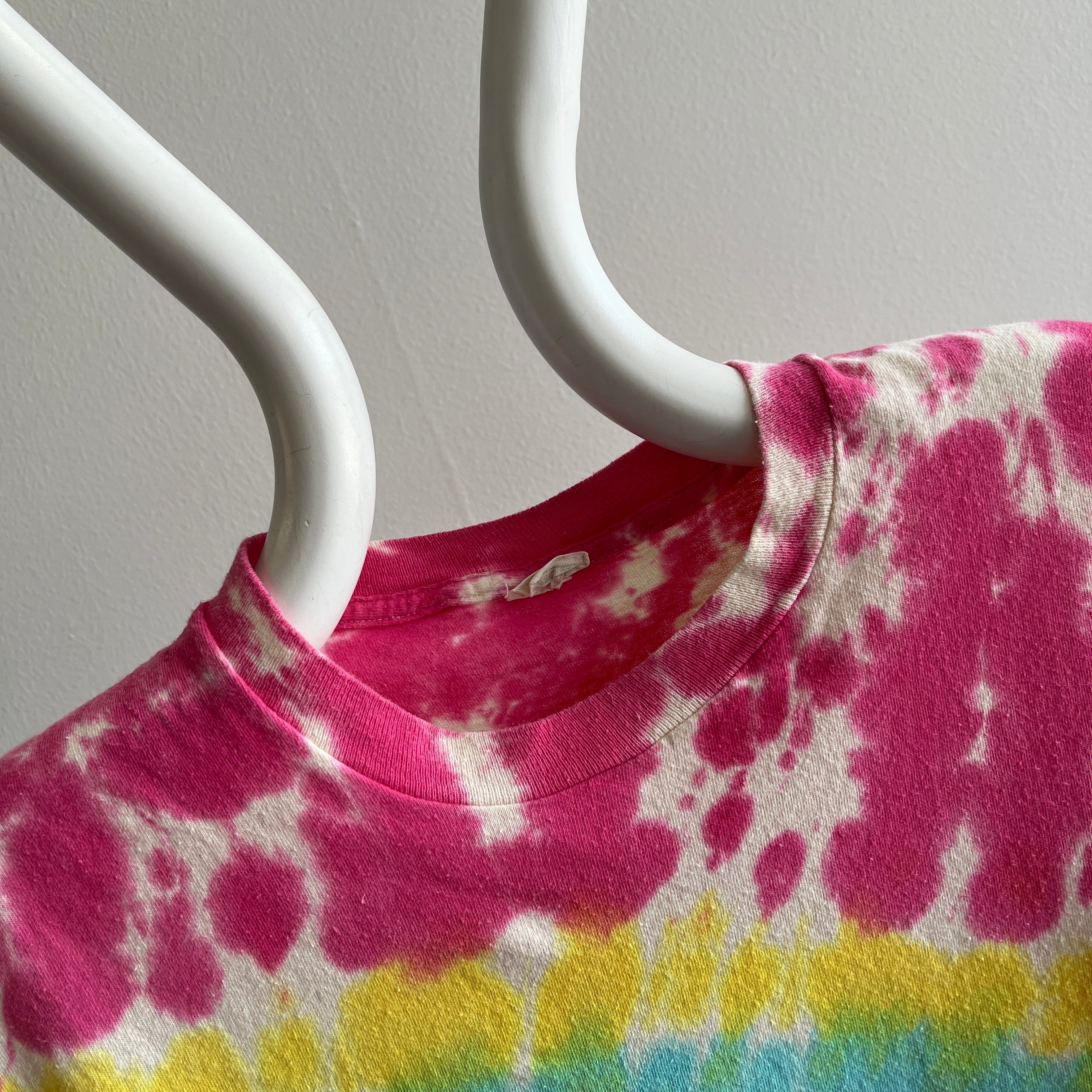 1980s Super Soft Screen Stars Larger Cotton Tie Dye T-Shirt