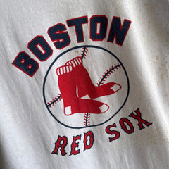 1980s Boston Red Soxs Rust Stained Baseball T-Shirt