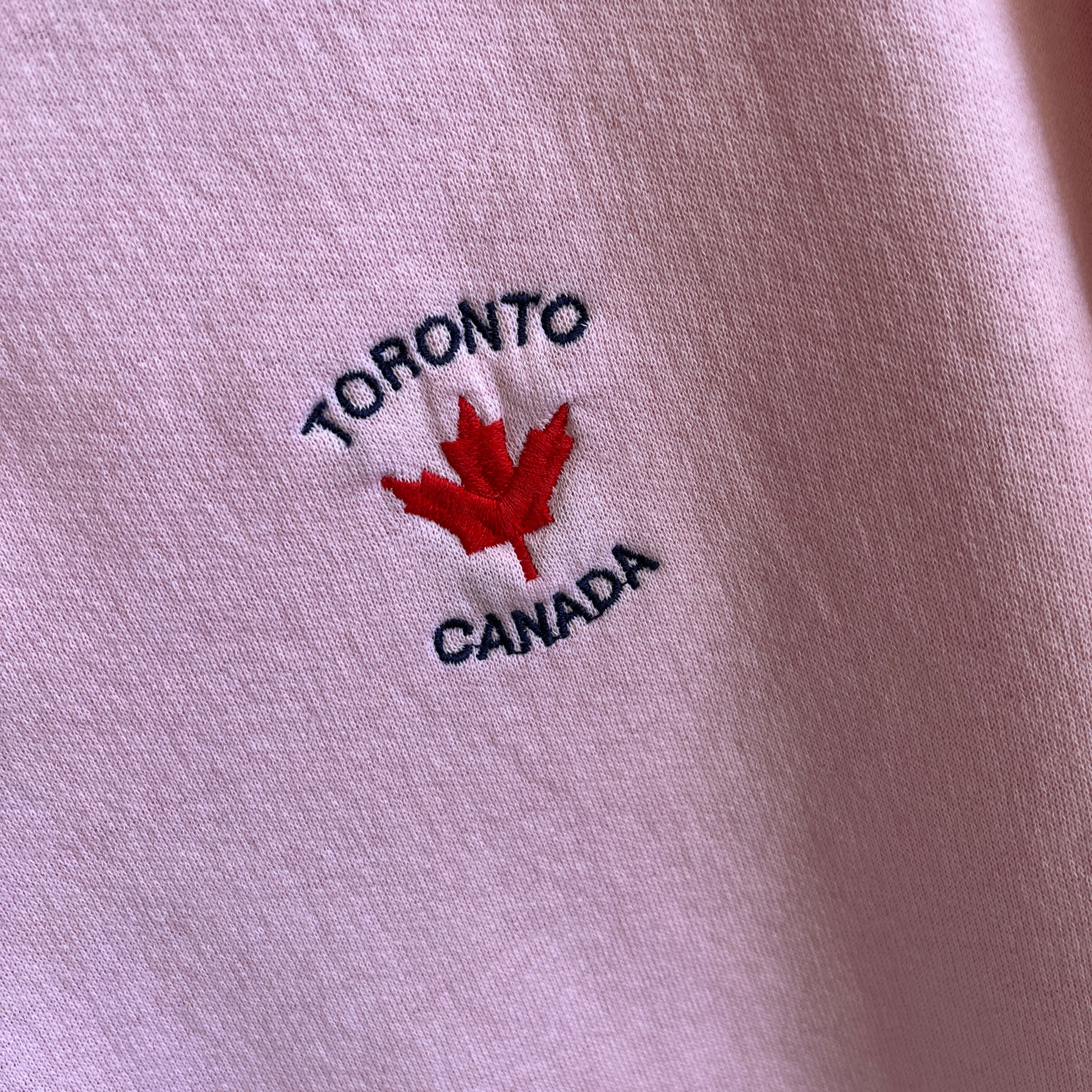 Sweat-shirt Henley à manches tombantes Toronto des années 1980
