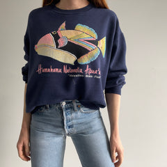 1980/90s Hawaiian State Fish Medium Weight, But Thinning Sweatshirt - Cool!