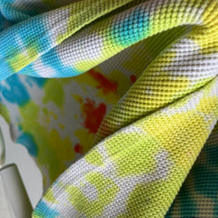 1980s Cotton Tie Dye Cut Sleeve Thermal - DREAMY!!