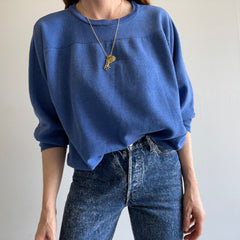 1970s Athletic Sportswear Unusual (And Rad) Blank Blue Sweatshirt