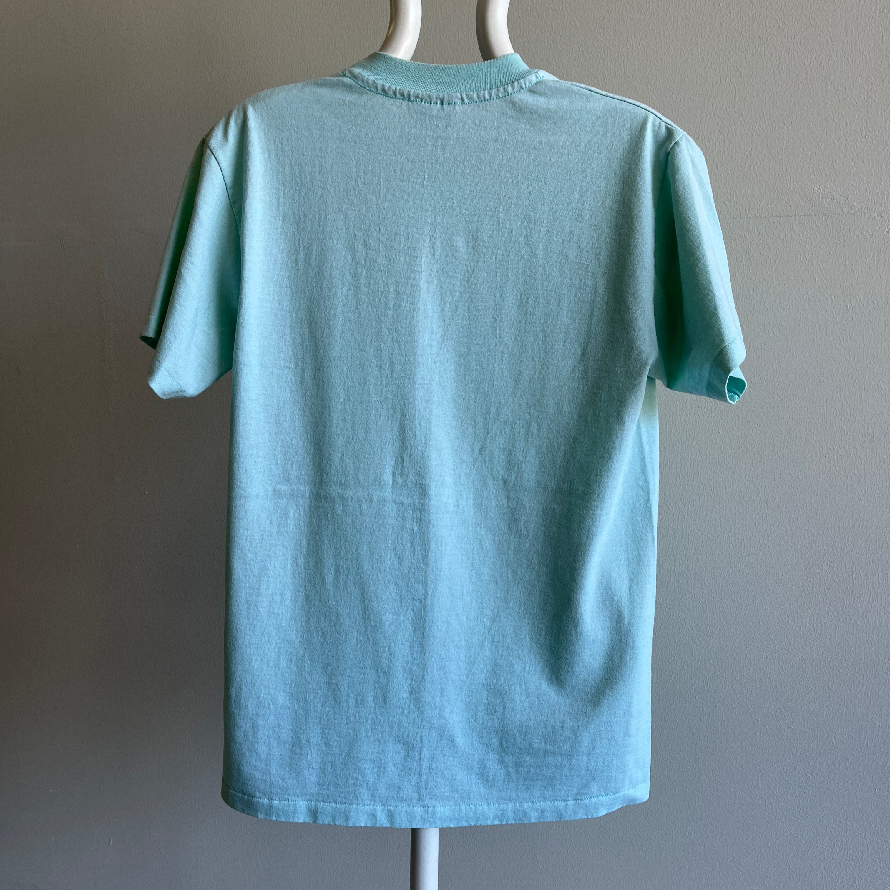 1990s Sea Foam Green Single Stitch T-Shirt