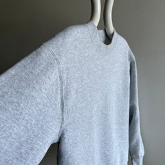 1980s Medium Weight Light Gray Crewneck Sweatshirt