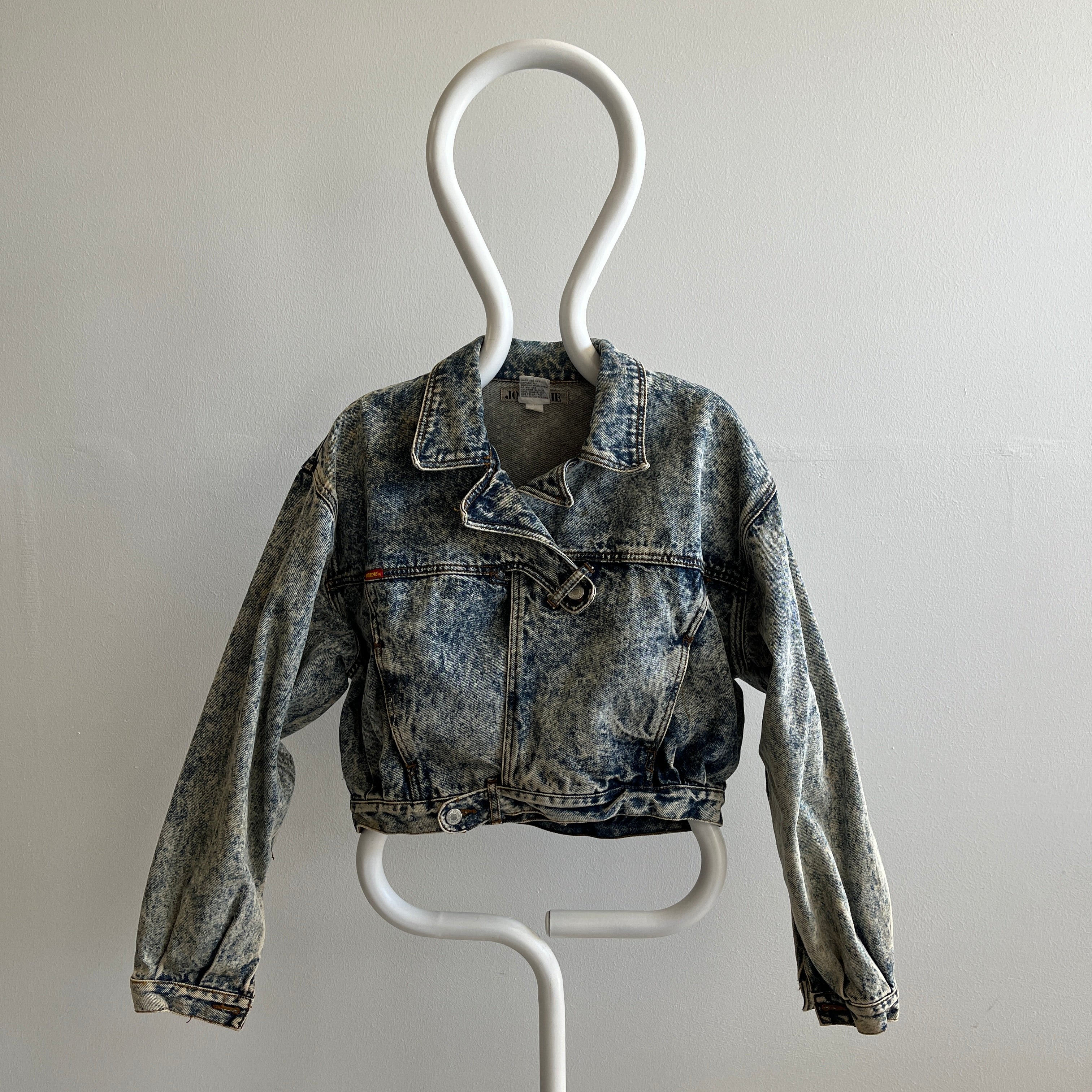 Jordache Light Acid Wash Denim Ski Jacket