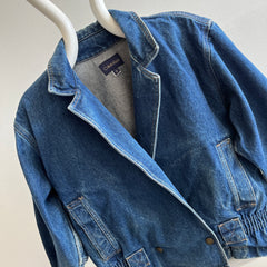 1990s Calvin Klein Denim Double Snap Denim Jacket