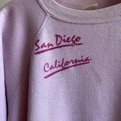 1980s San Diego, California Lavender Stained Tourist Sweatshirt