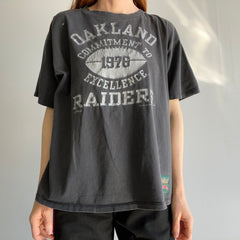 1994 Nicely Beat Up Oakland Raiders T-Shirt by Nutmeg