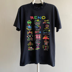 1990 Neon Reno Tourist T-Shirt by Screen Stars Best