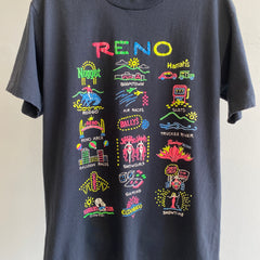 1990 Neon Reno Tourist T-Shirt by Screen Stars Best