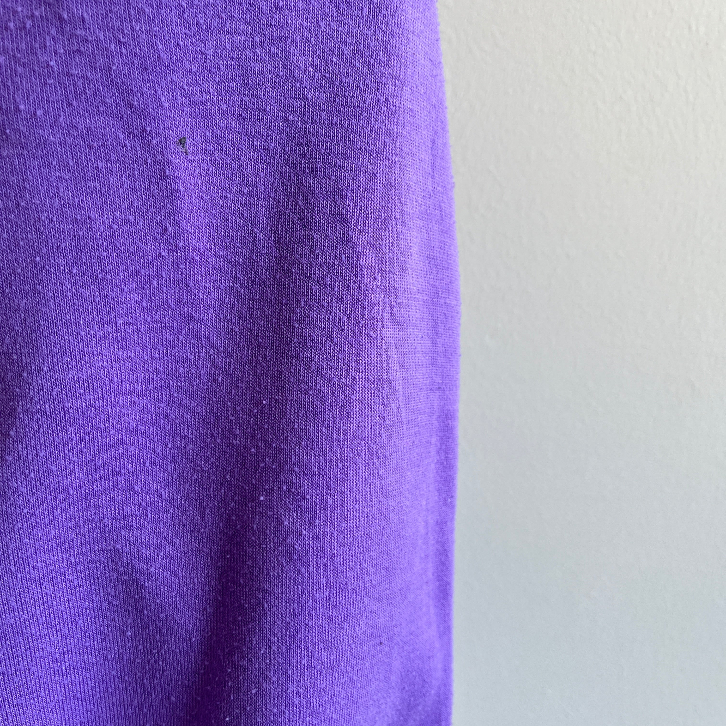 1990s Larger Purple Warm Up Sweatshirt