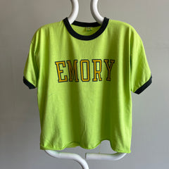 1980s Champion Brand ReDyed Emory Ring T-Shirt w a DIY Crop