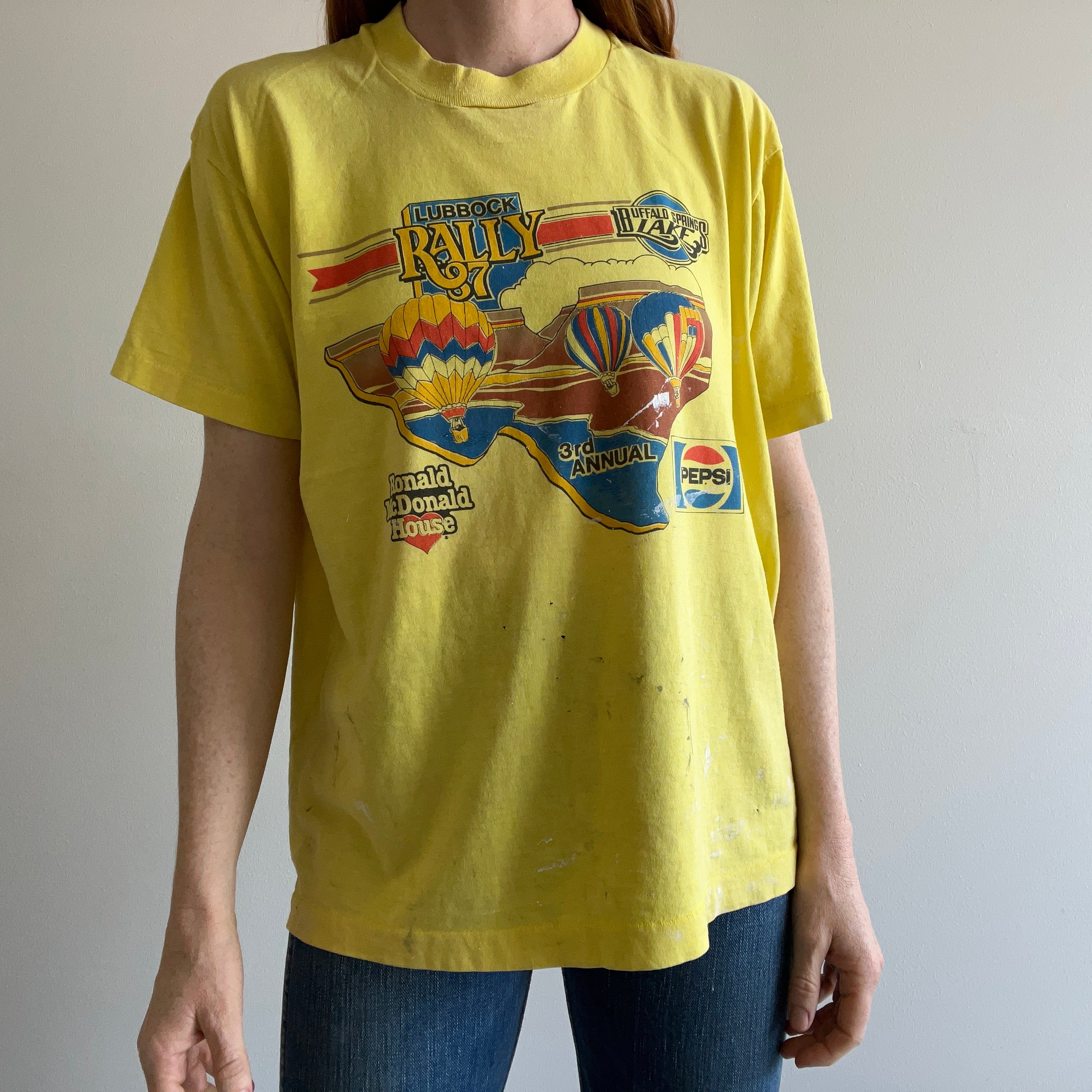 1987 Lubbock Rally Beat Up T-Shirt