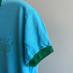 1970s ReDyed Pratt University Tennis Club Ring T-Shirt - LOVE IT!