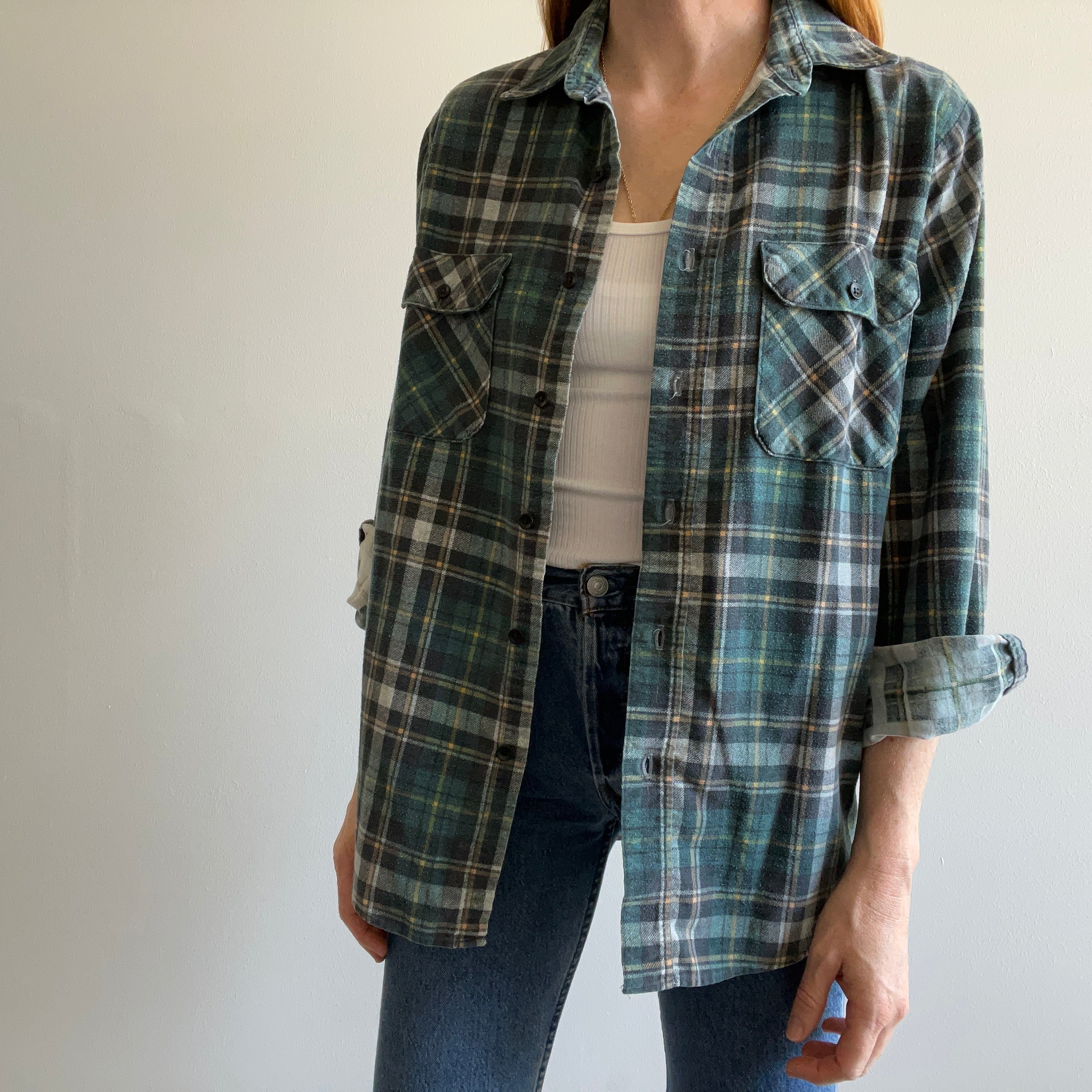 1980s LIghtweight Perma-Prest Cotton Flannel - THIS