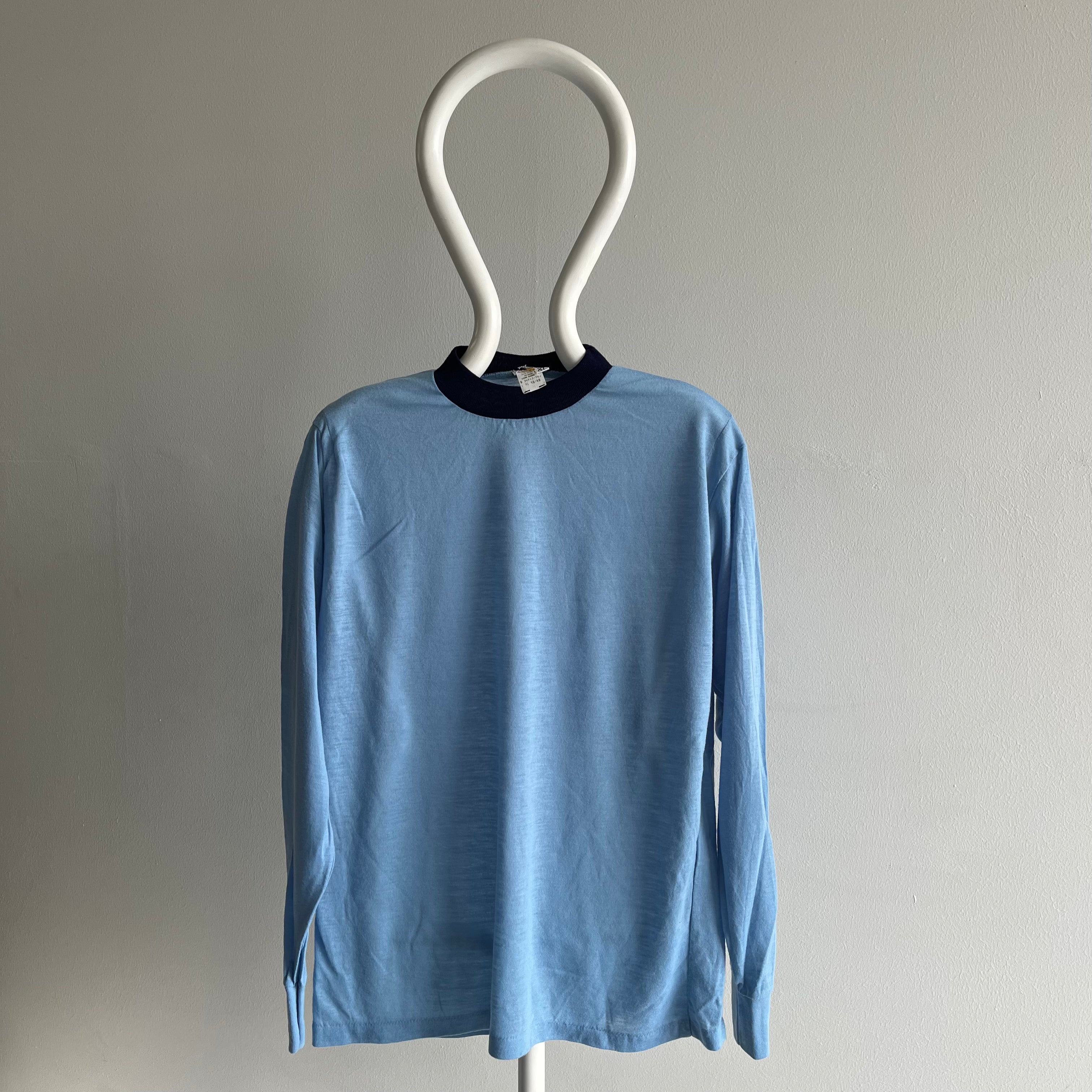 1960s Two Tone Long Sleeve Ultra Soft Never? Worn T-Shirt