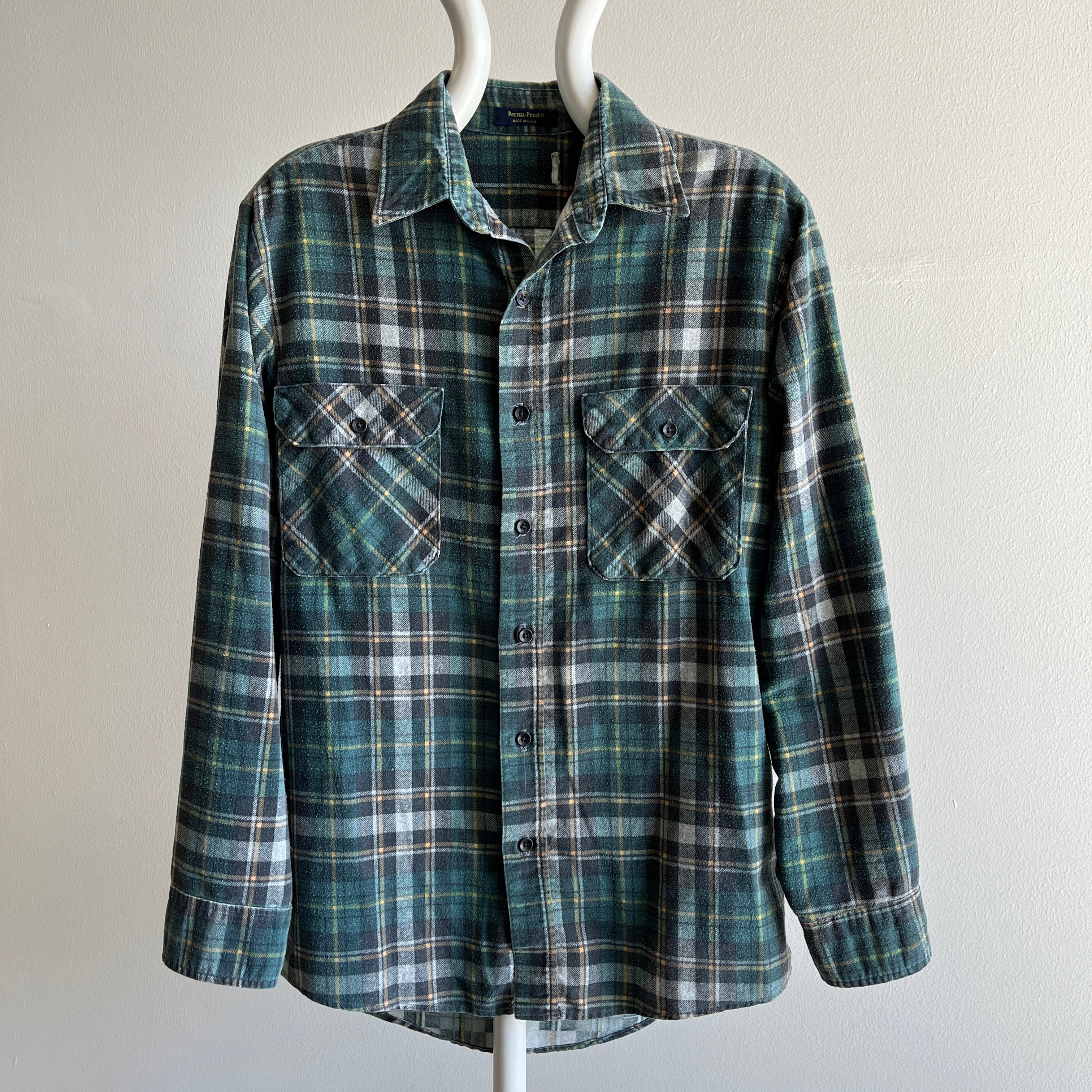 1980s LIghtweight Perma-Prest Cotton Flannel - THIS