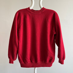 1980s Blank Burgundy Raglan Sweatshirt by JC Penny - A DREAM!