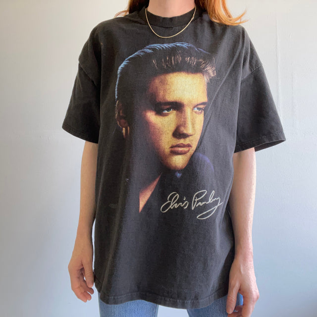 1996 T-shirt en coton à tête géante d'Elvis