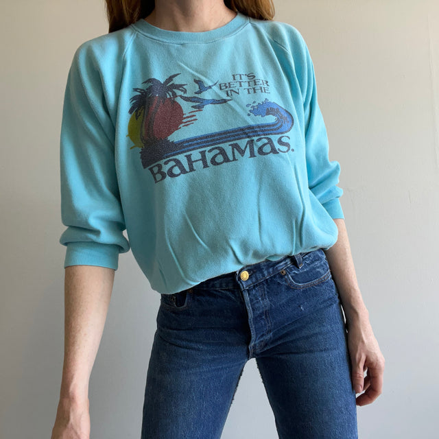 1970/80s It's Better in The Bahamas 100% Cotton Sweatshirt