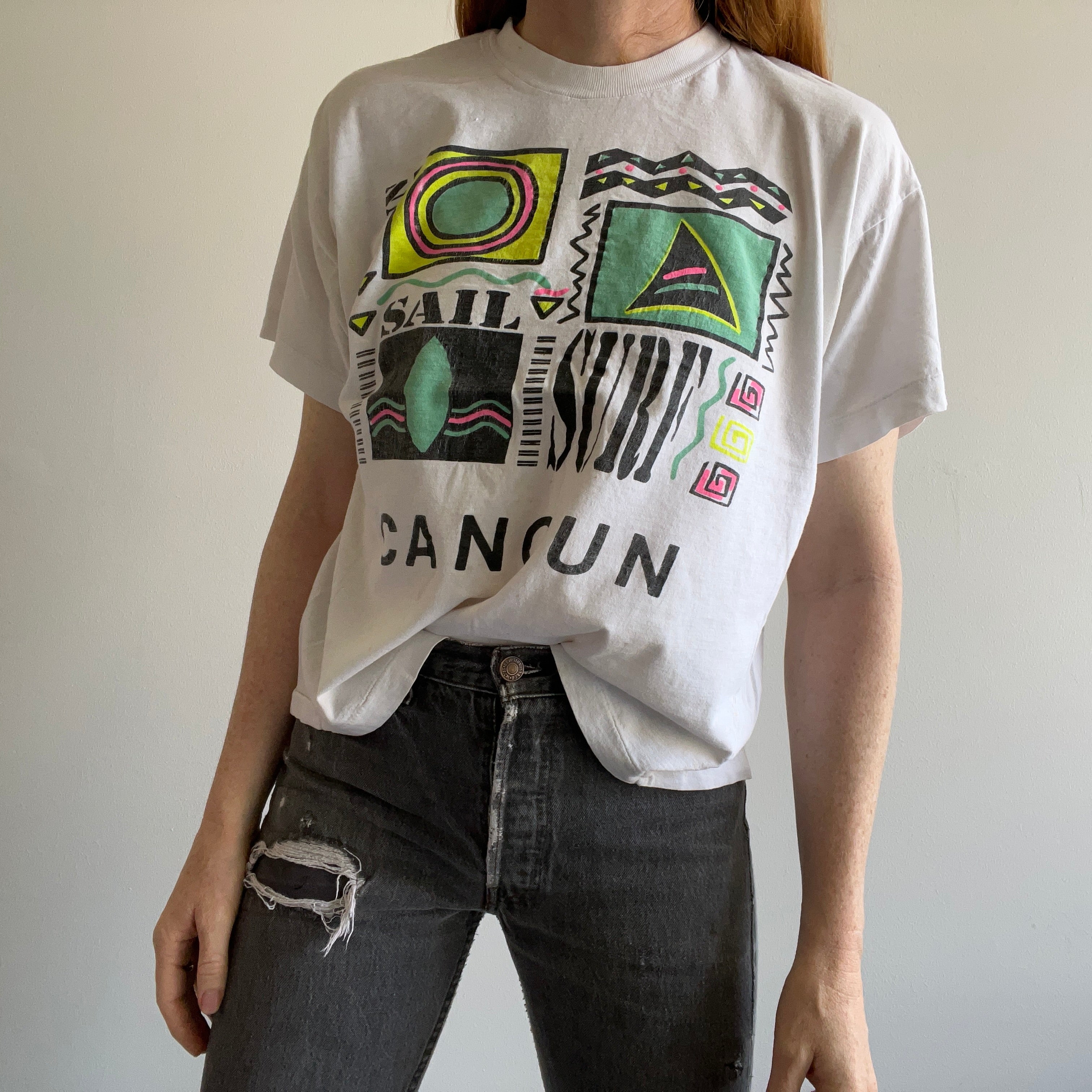 1980s Cancun Soft and Slouchy Tourist T-Shirt