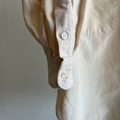 1950/60s Beautiful Creamy White Soft Flannel with A Rad Collar!!!!
