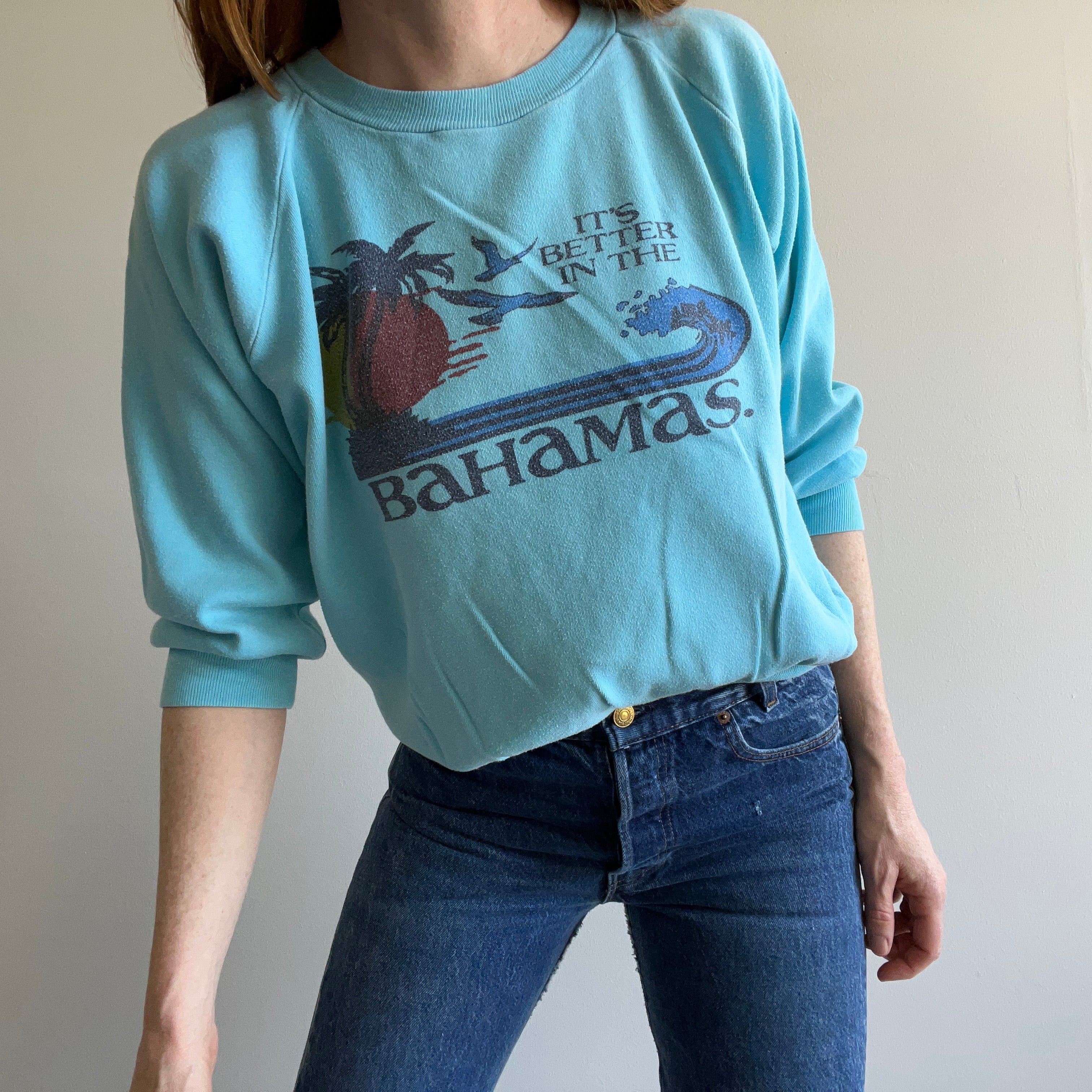 1970/80s It's Better in The Bahamas 100% Cotton Sweatshirt