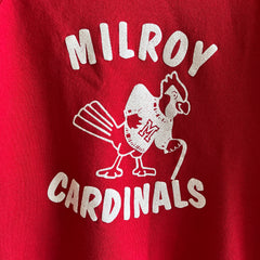 Sweat-shirt raglan Milroy Cardinals des années 1970/80