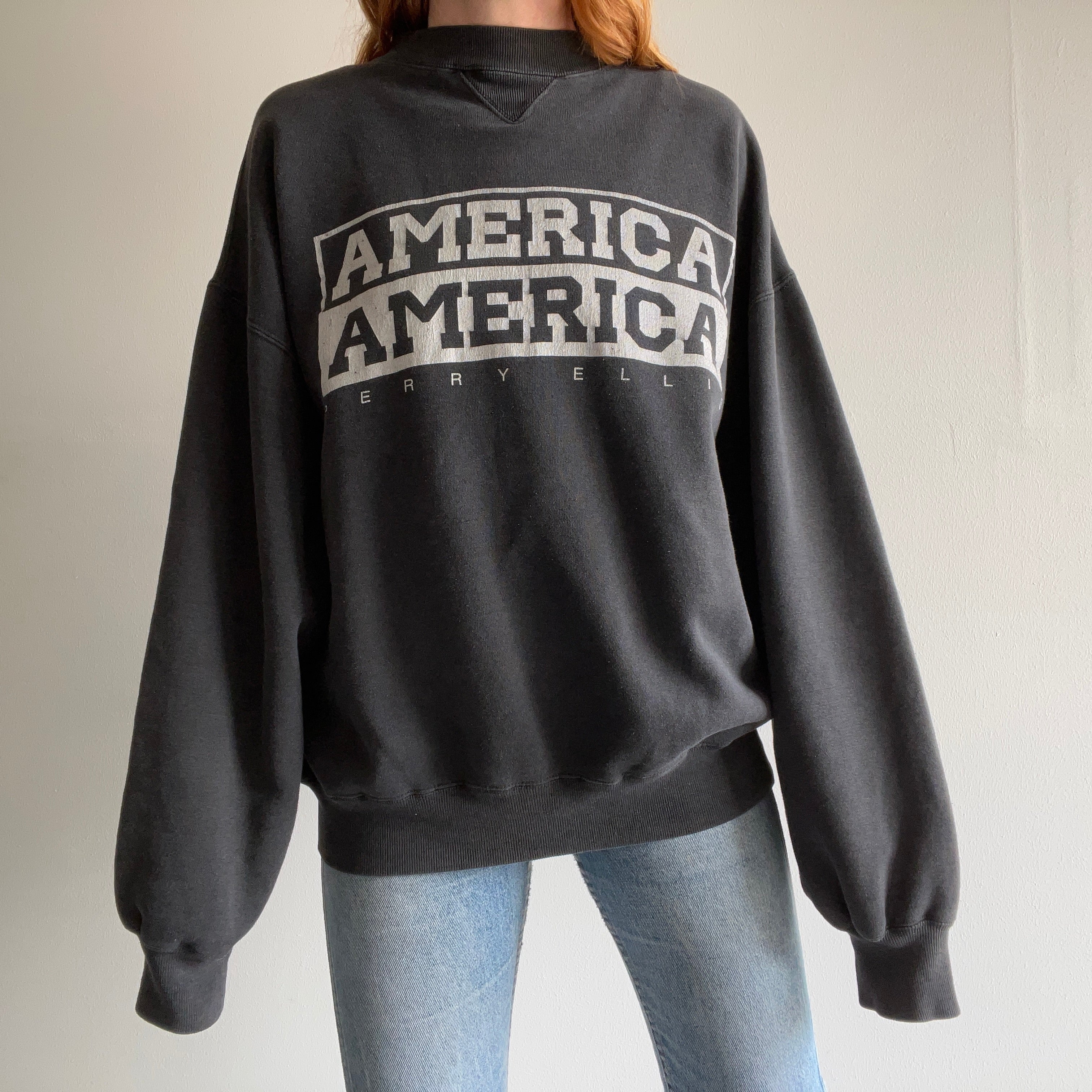 1990s Perry Ellis America Oversized Sweatshirt