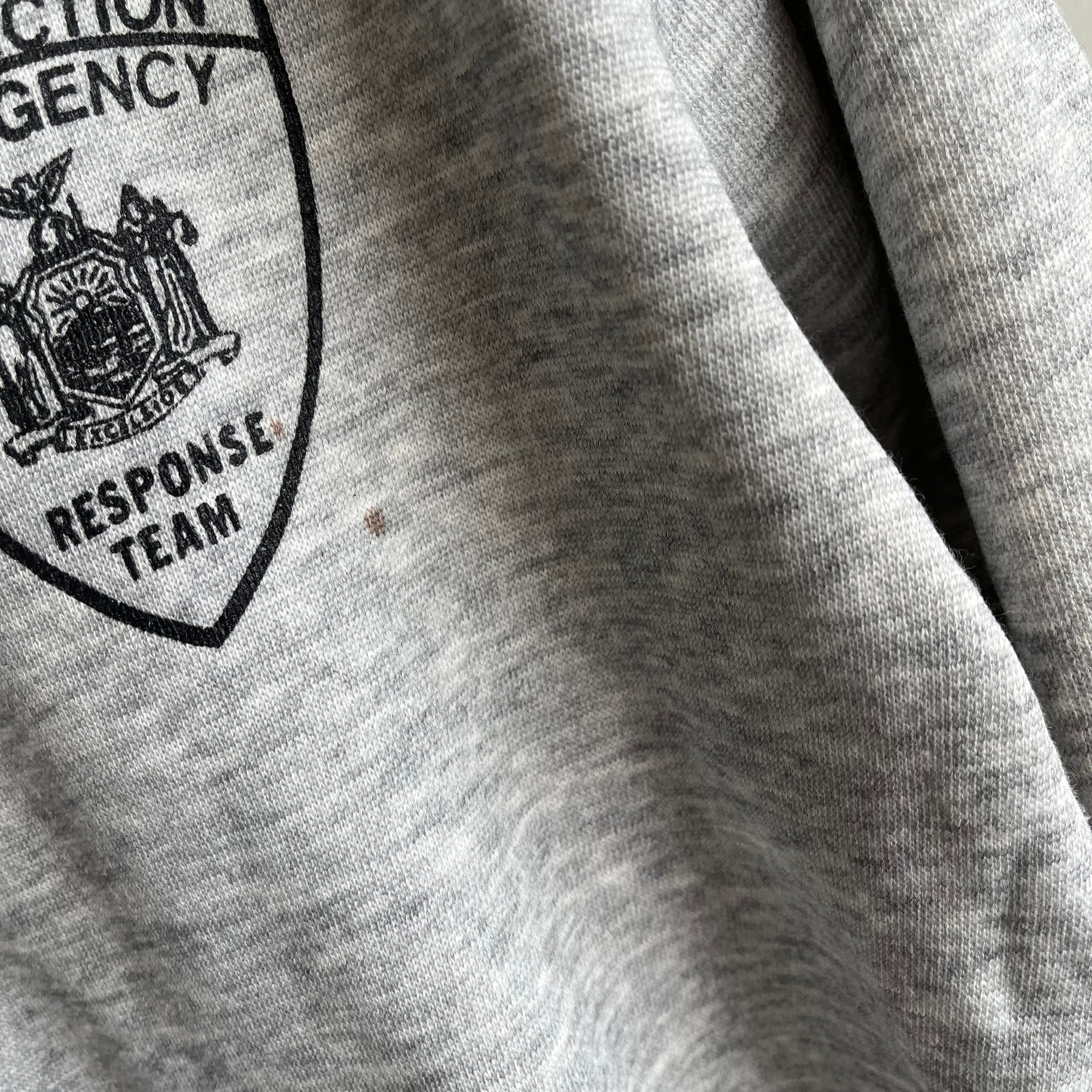1980s Collins Correction Emergency Response Team Zip Up Hoodie