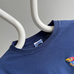 T-shirt en coton à manches longues Kansas Jayhawks des années 1980