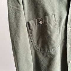 1980/90s USA Made Osh Kosh Dark Green Flannel