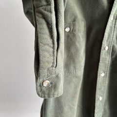 1980/90s USA Made Osh Kosh Flanelle Vert Foncé