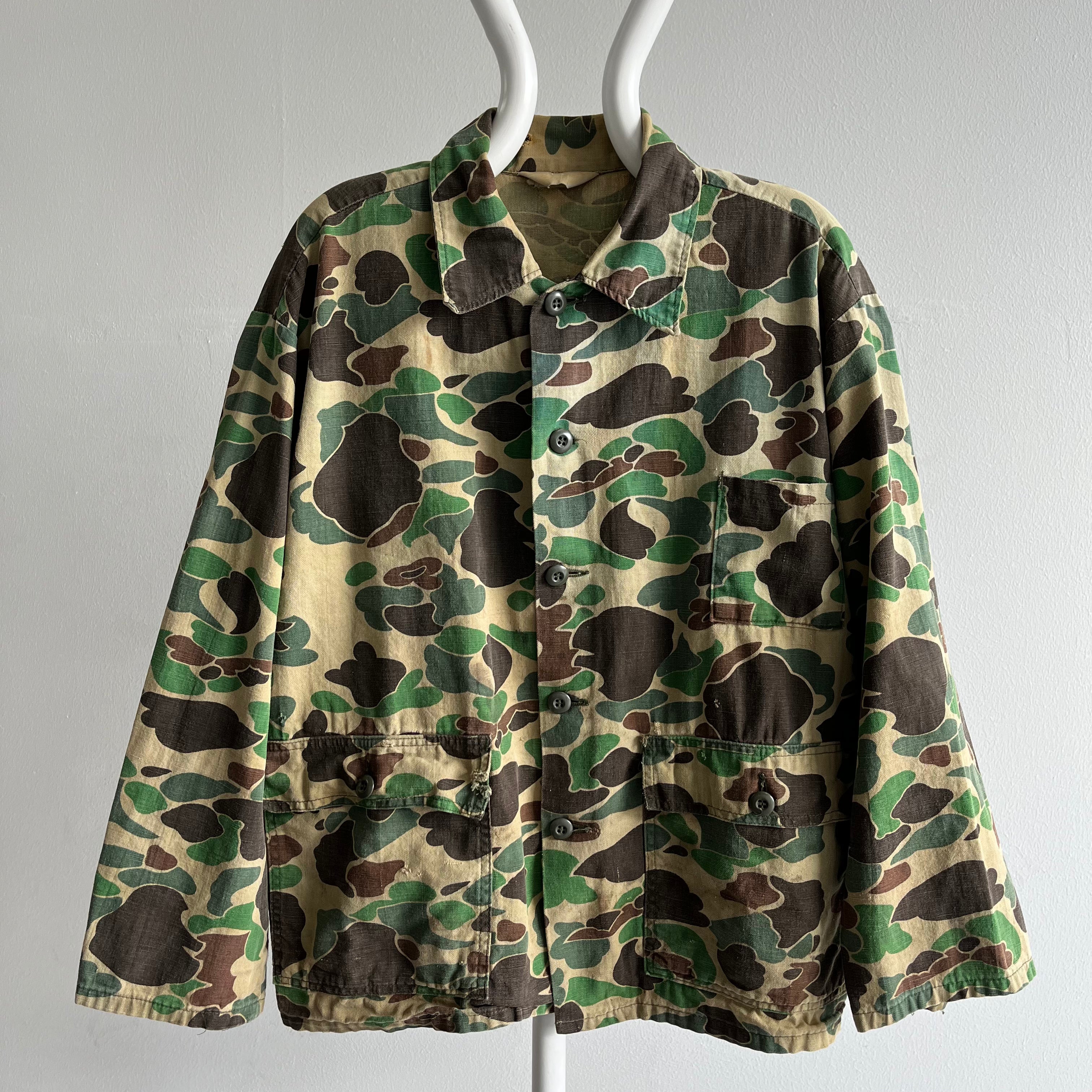 Manteau de corvée en coton camouflage des années 1970/80